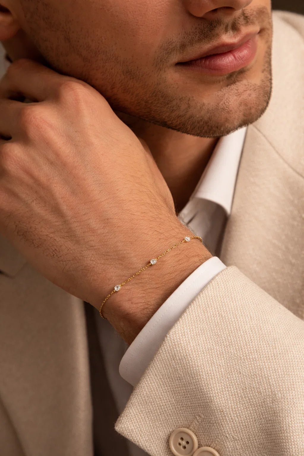 XLIX·I - The Strength of Three Diamond Bracelet - Solid Gold - ɛnson