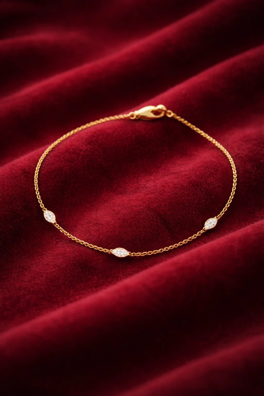 XLIX·I - The Strength of Three Diamond Bracelet - Solid Gold - ɛnson